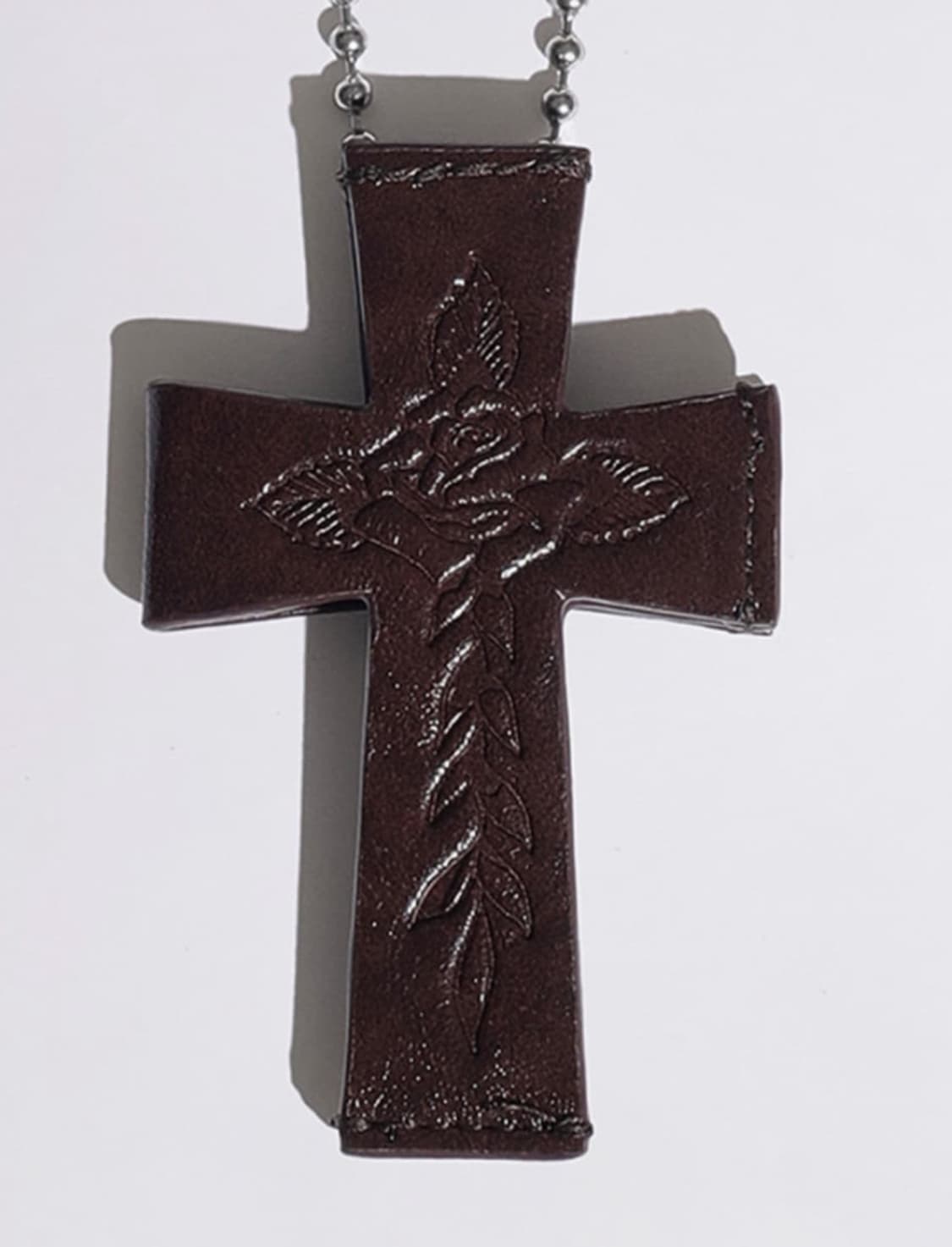 스컬프터 레더 스트랩 카드지갑 버건디 상품이미지1