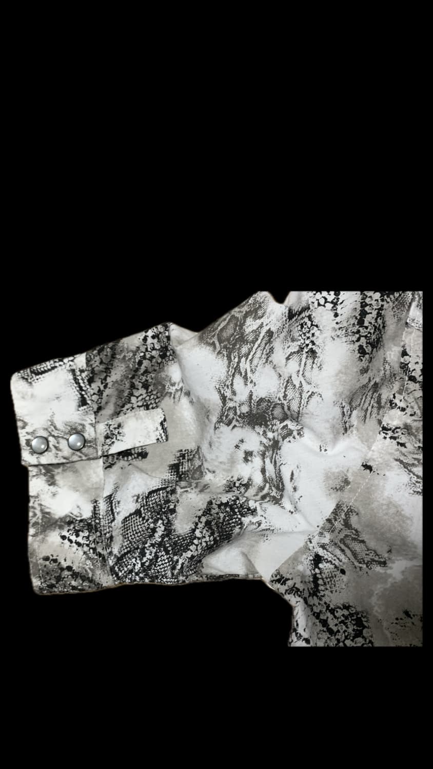 빈티지 파이톤패턴 반팔셔츠 상품이미지3