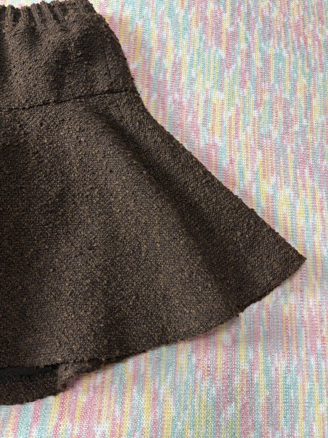 브라운 부클 미니 스커트 상품이미지8