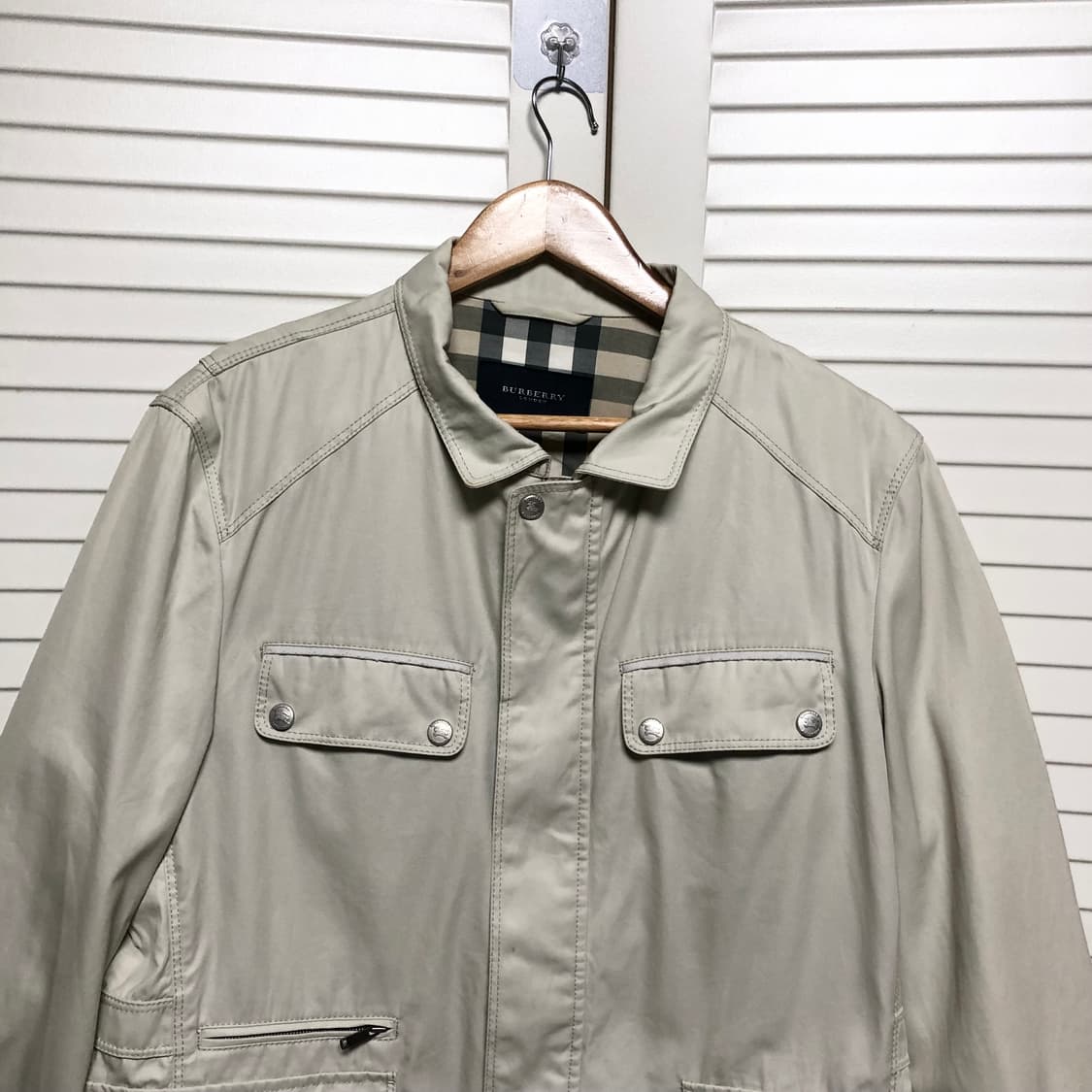버버리 자켓 일판 사파리 필드자켓 남성용 블루종 상품이미지2
