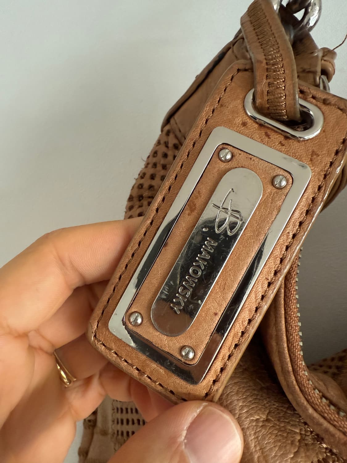 Pre owned 패치워크 레더 숄더백 상품이미지6