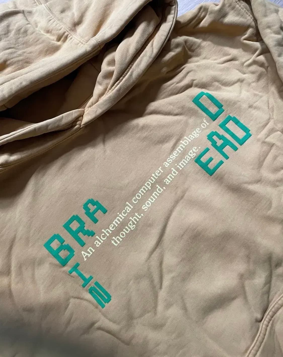 브레인데드 헤비웨이트 L 후드 머스타드 색 상품이미지2