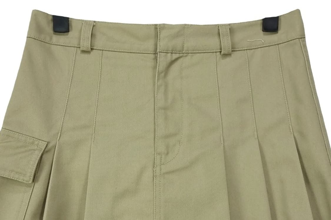 [디키즈] 로우라이즈 카고 포켓 플리츠 미니스커트 베이지 M19833 상품이미지4