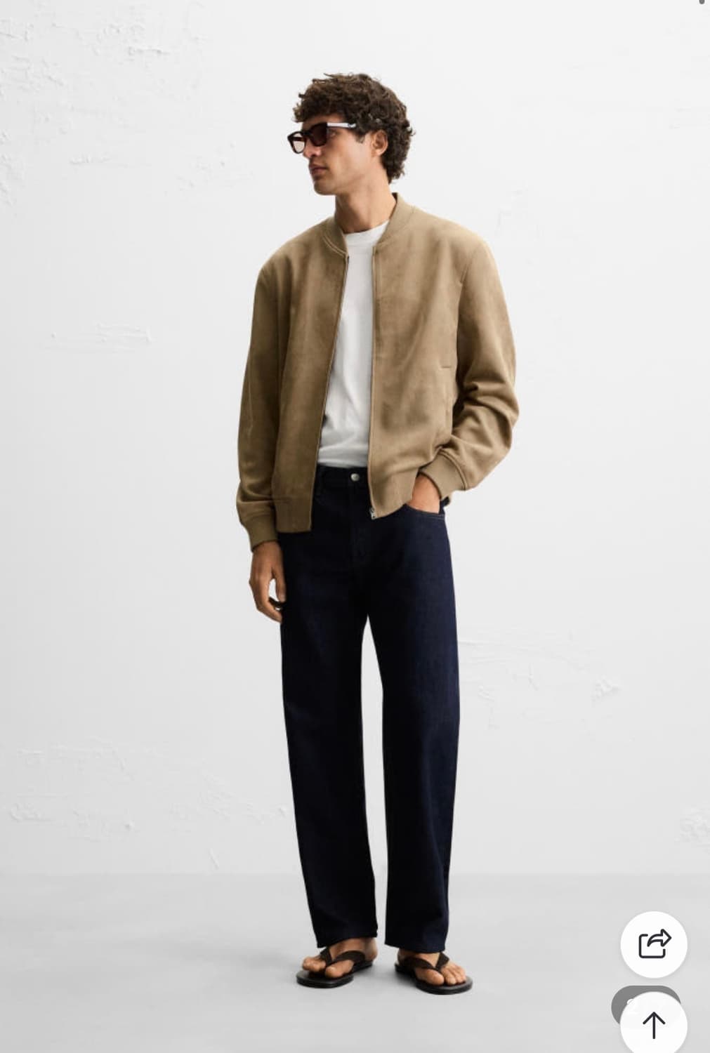 ZARA 자라 스웨이드 봄버 자켓 상품이미지2