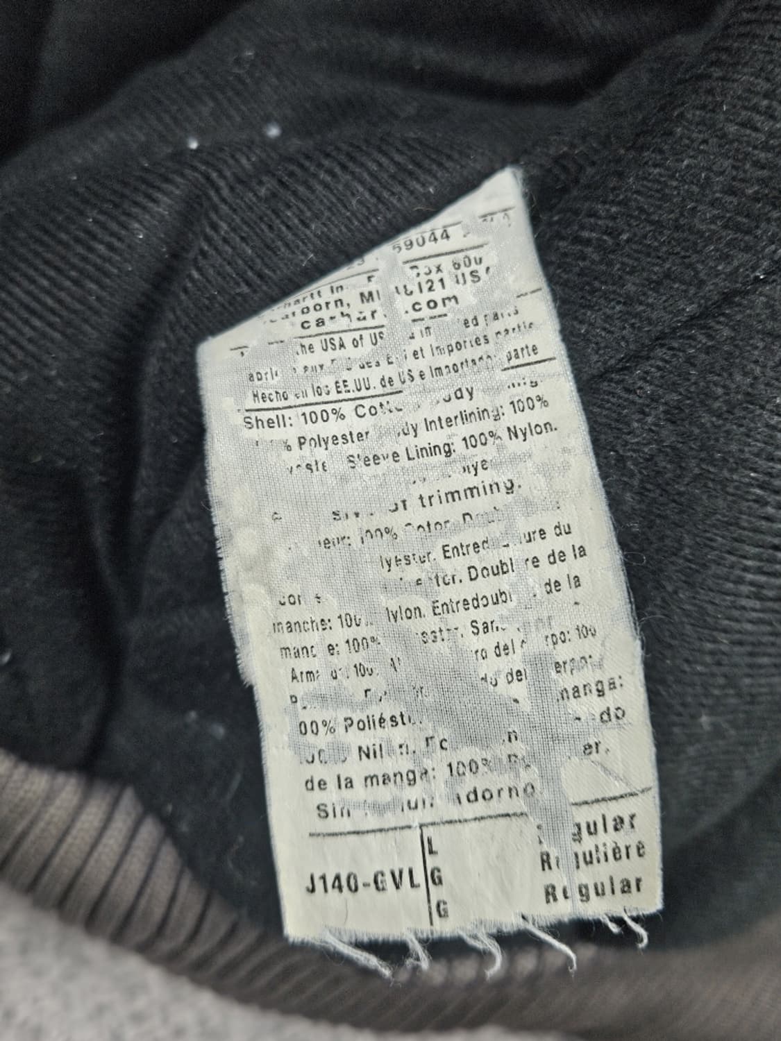 USA J140 칼하트 액티브 워크 자켓 ( L ) / 9996 상품이미지8