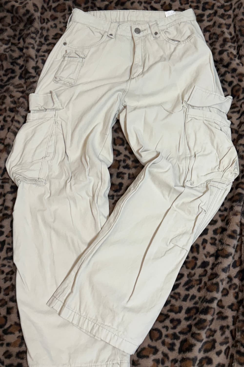 코튼 카고 베이지 팬츠 상품이미지1