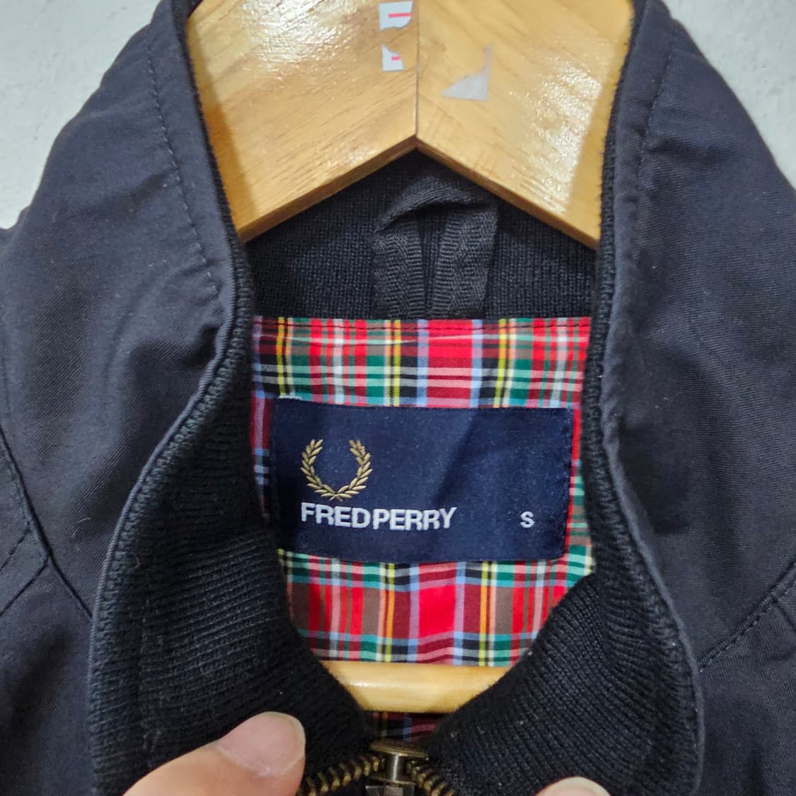 프레드페리 일링 집업 블루종자켓 상품이미지2