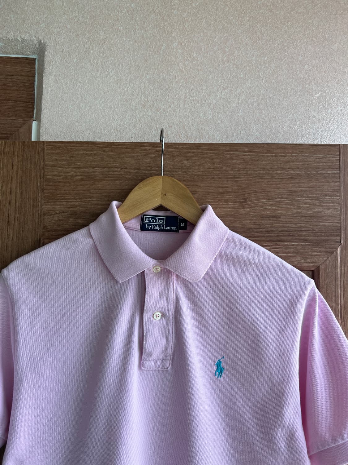 폴로 랄프로렌 핑크 반팔 카라티 m 상품이미지4