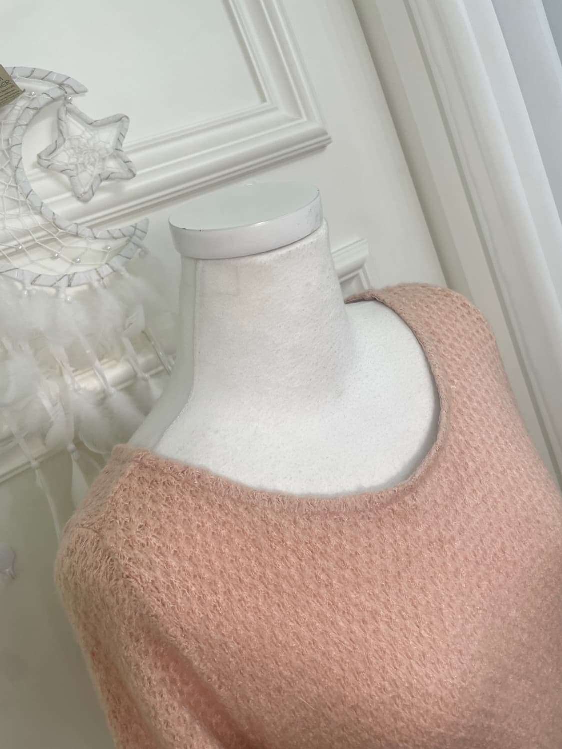 coral side lace-up basic knit top 상품이미지7