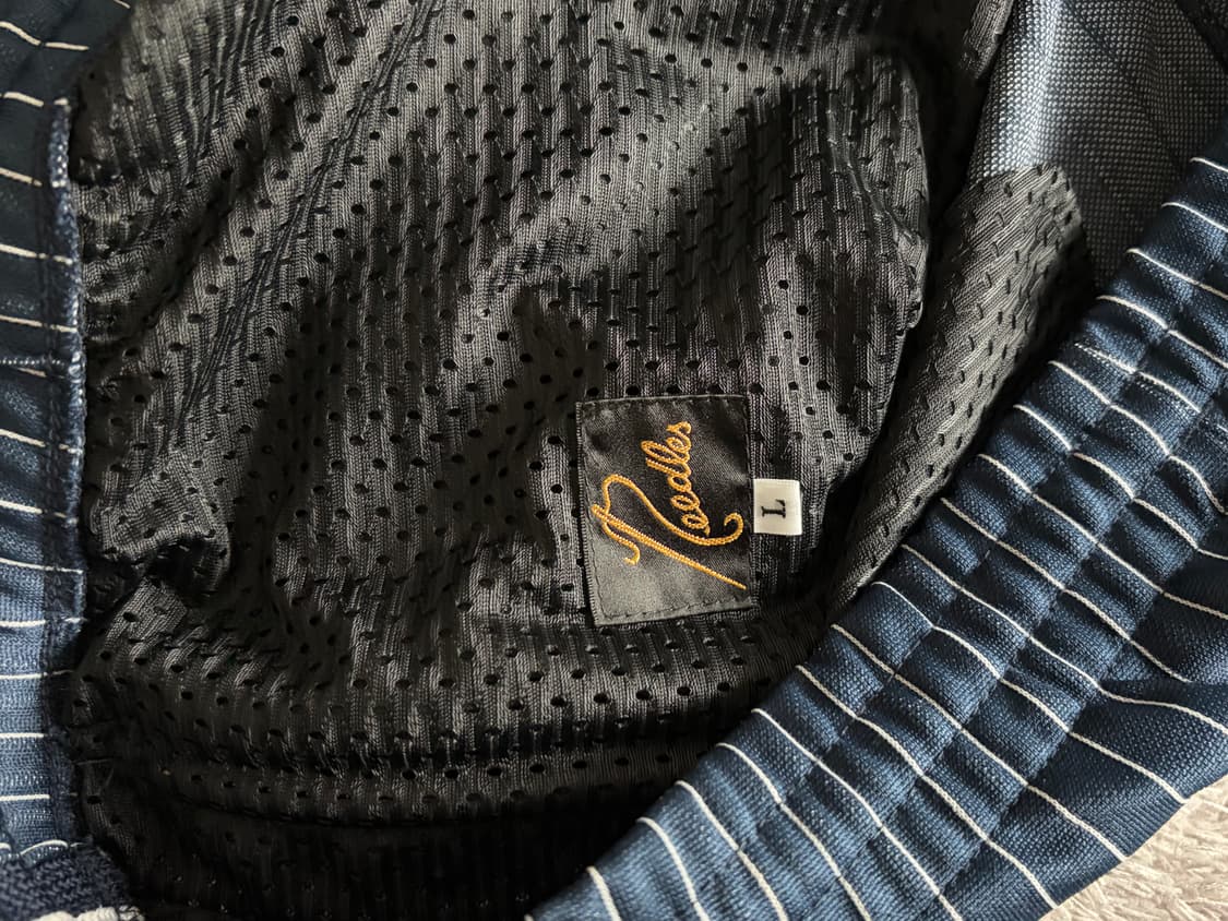 니들스 X 스튜디오스 트랙 팬츠 네이비 스트라이프 상품이미지3