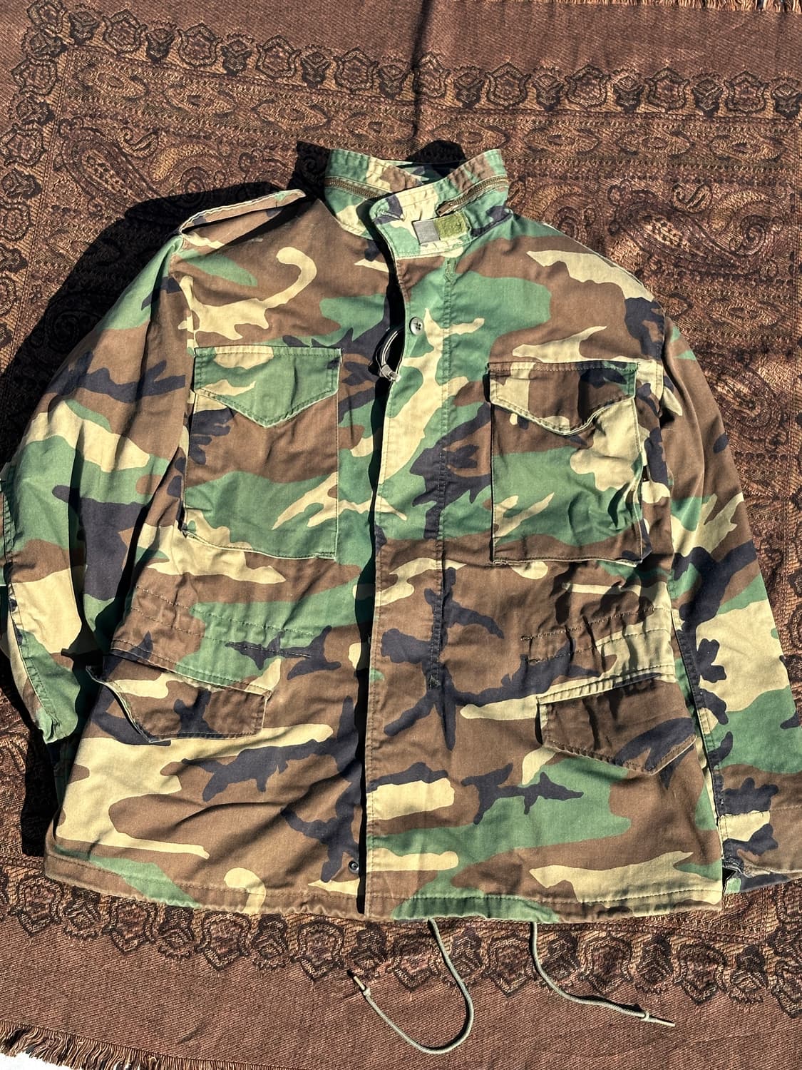 (M/R)알파인더스트리 우드랜드 M65 필드자켓 착샷o 상품이미지1