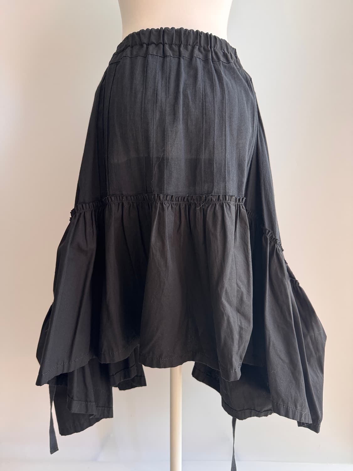Tricot comme des garcons  레이스 패치 미디스커트 상품이미지2