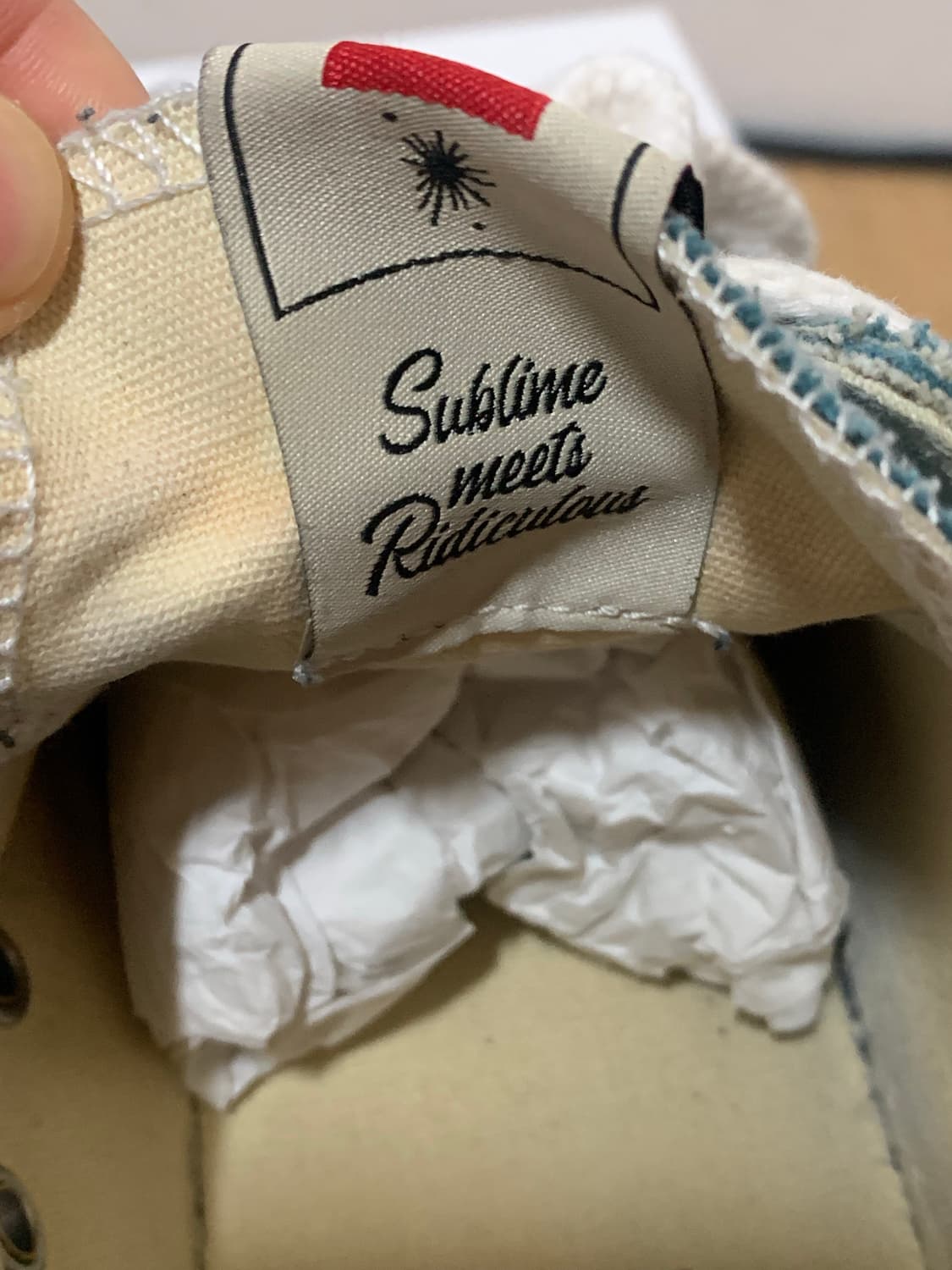 [41]미하라 야스히로 피터슨 캔버스 스니커즈 블루 지디님착용 상품이미지5