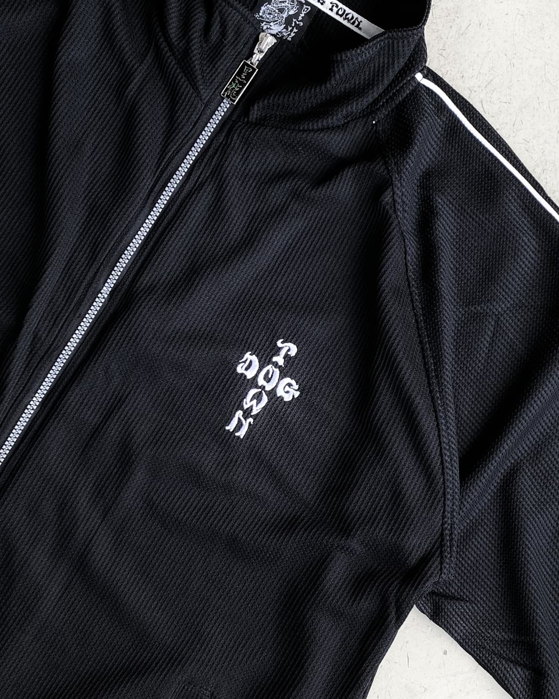 독타운 블랙 드래곤 빅 스텐실 집업 하프 셔츠 상품이미지6