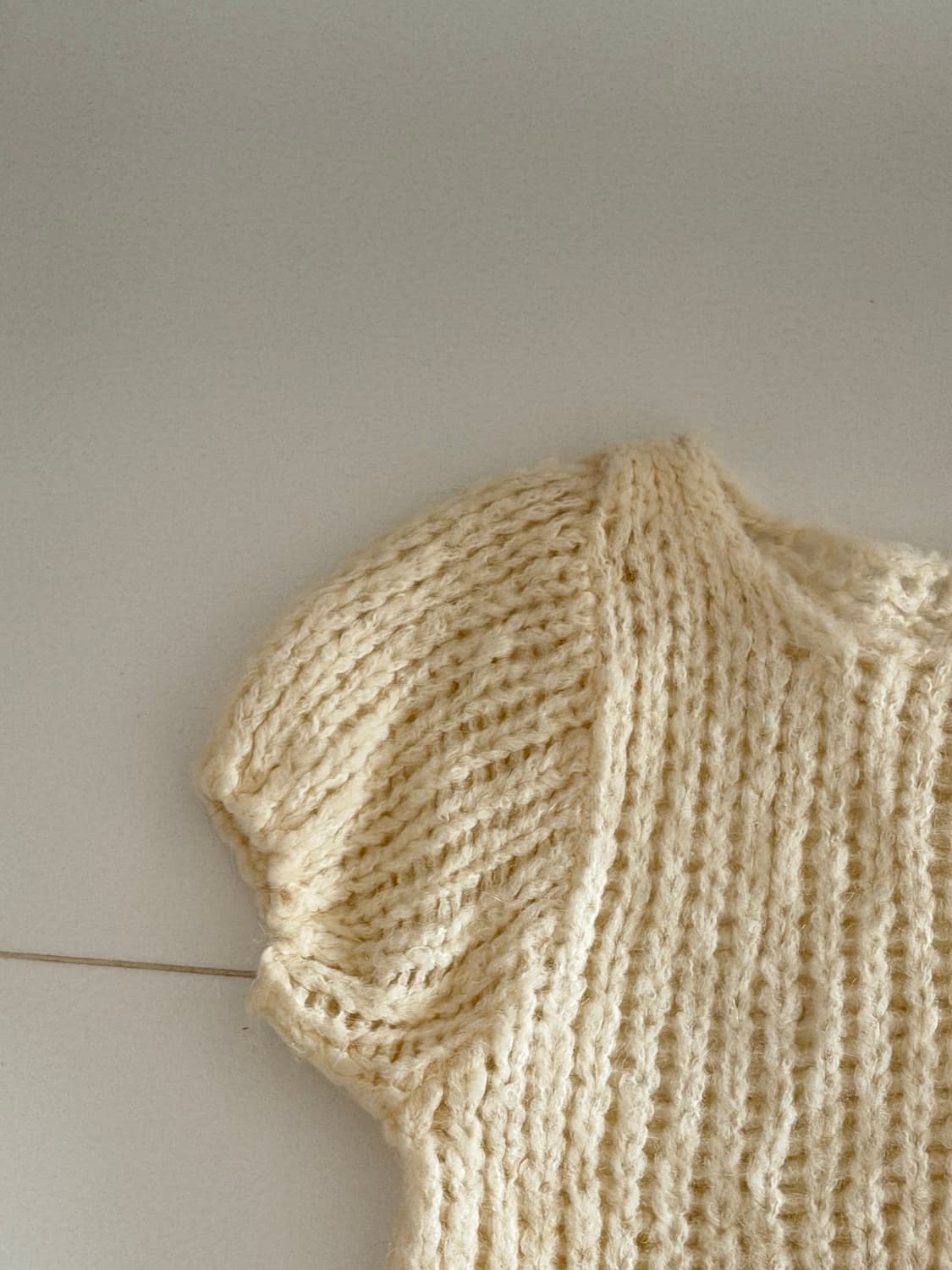 울 아이보리 니트 상품이미지3