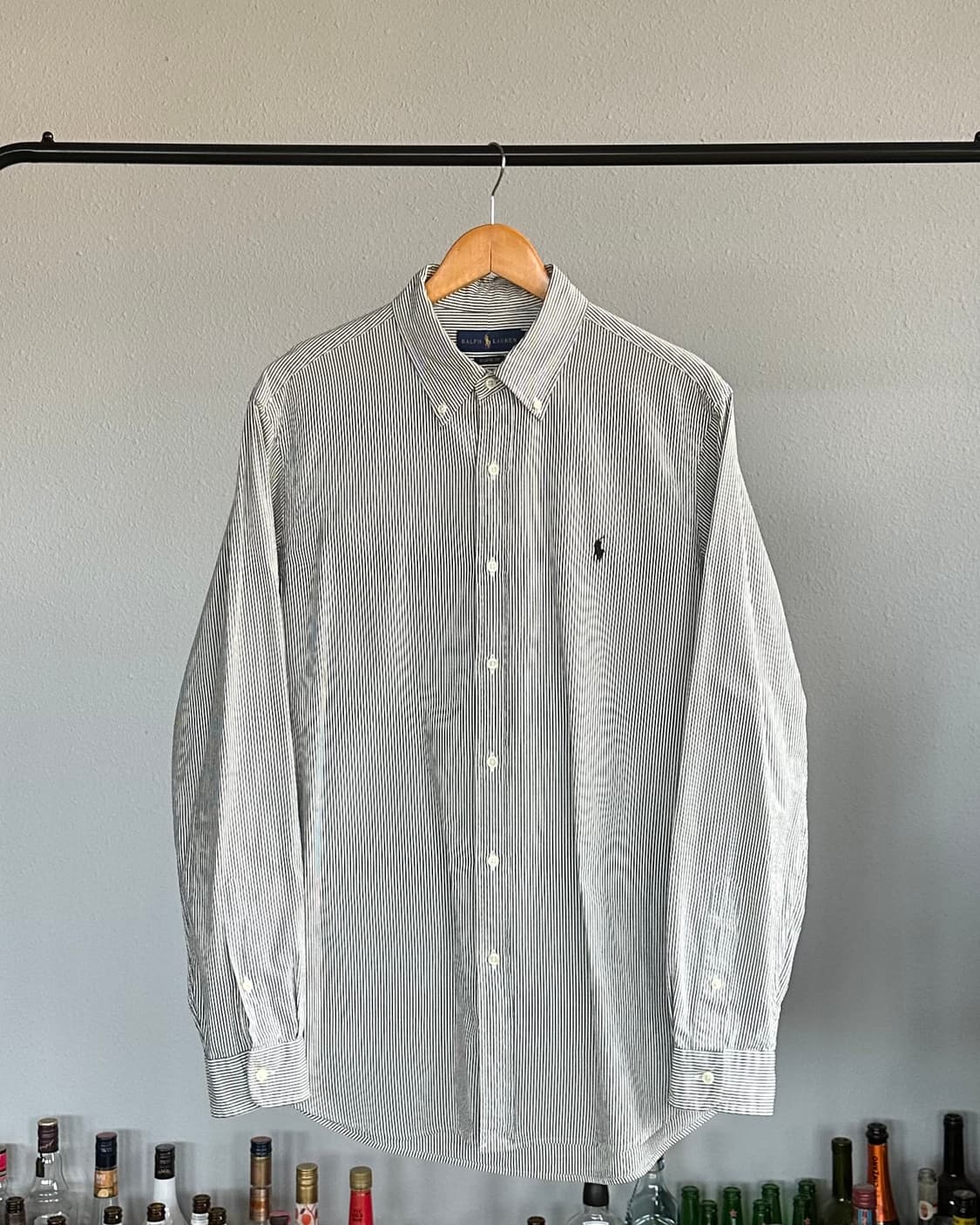 [L]폴로 랄프로렌 클래식핏 스트라이프 시어서커 셔츠 상품이미지1