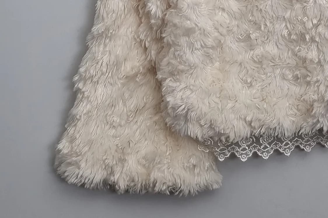 JPN 크림 페이크퍼 볼레로 자켓  상품이미지3