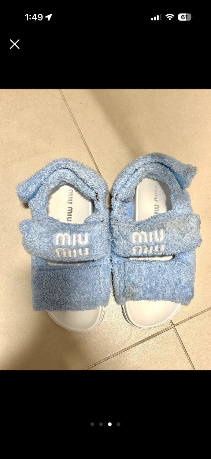 미우미우 테리샌들 235 상품이미지3