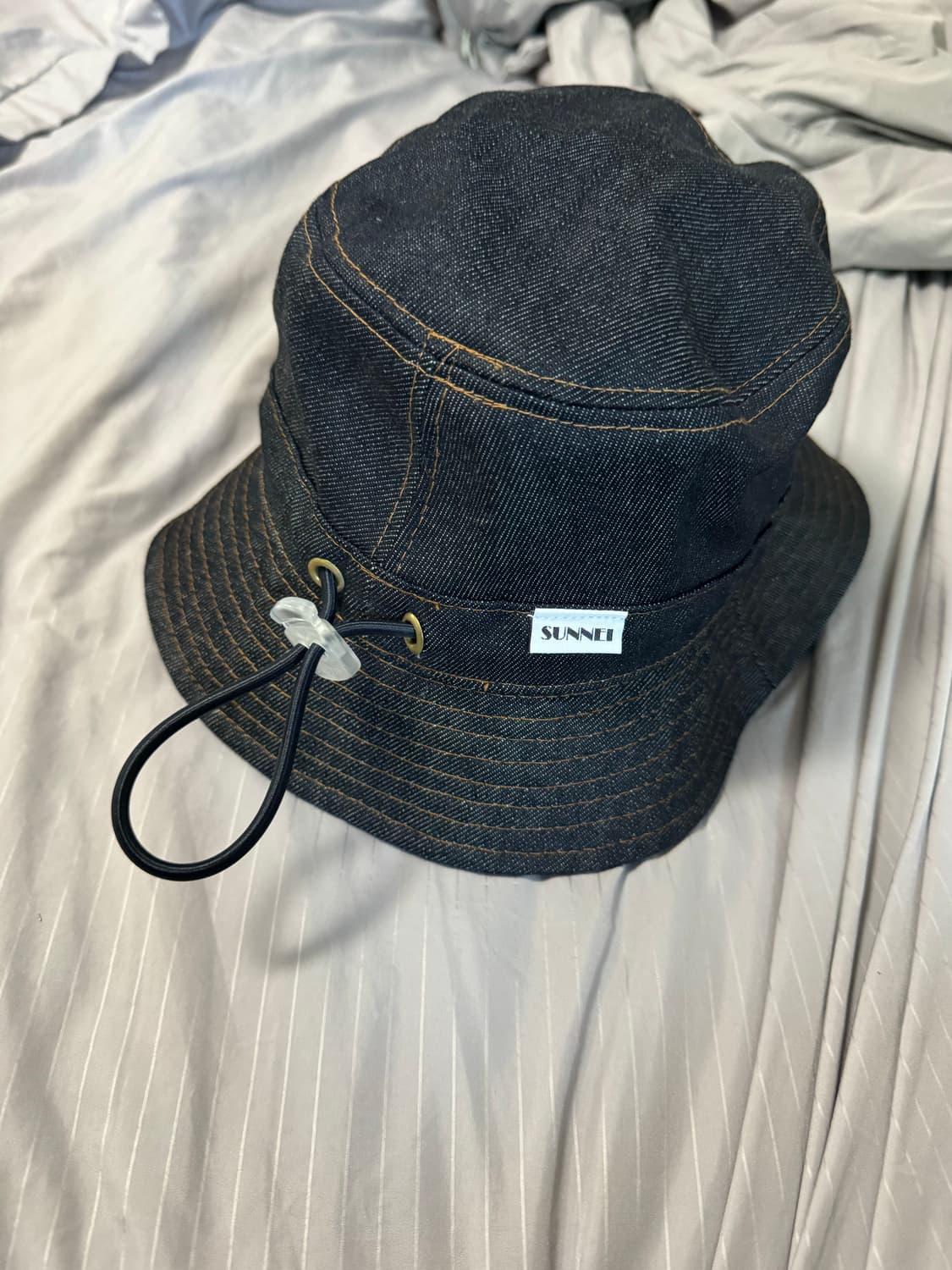 써네이 데님 버킷모자 상품이미지2