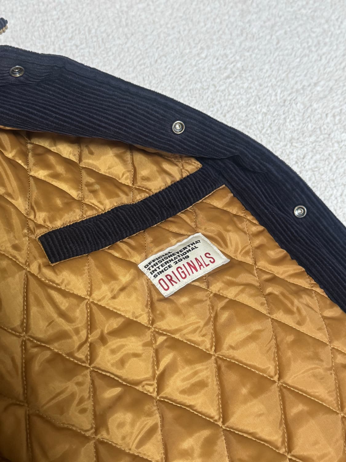 디스이즈네버댓 포르투나 코듀로이 바시티 자켓 상품이미지6