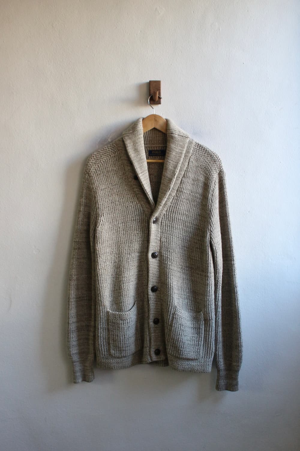 폴로 숄카라 블렌드 가디건 상품이미지1