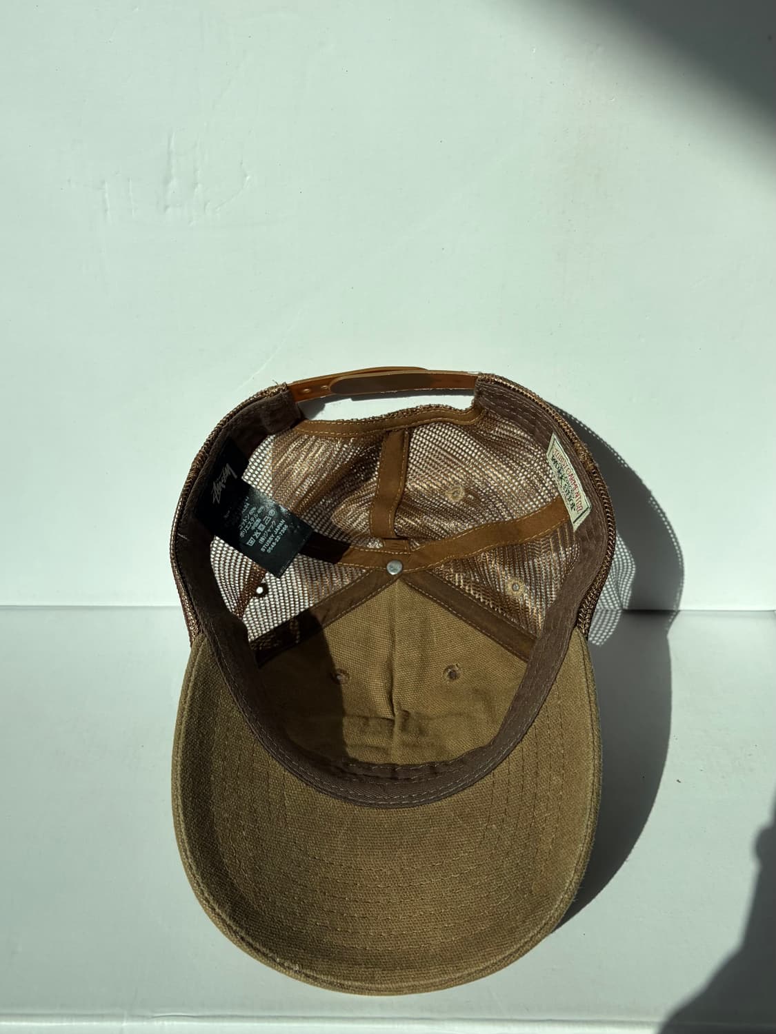 스투시 x 아워레가시 워크샵 로우 프로파일 트러커 캡 브라운 상품이미지3