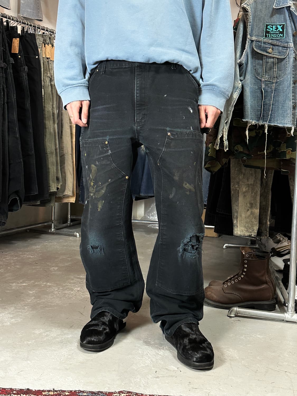 OG USA Made 칼하트 B01 더블니 팬츠 칼하트 썩블니 상품이미지3