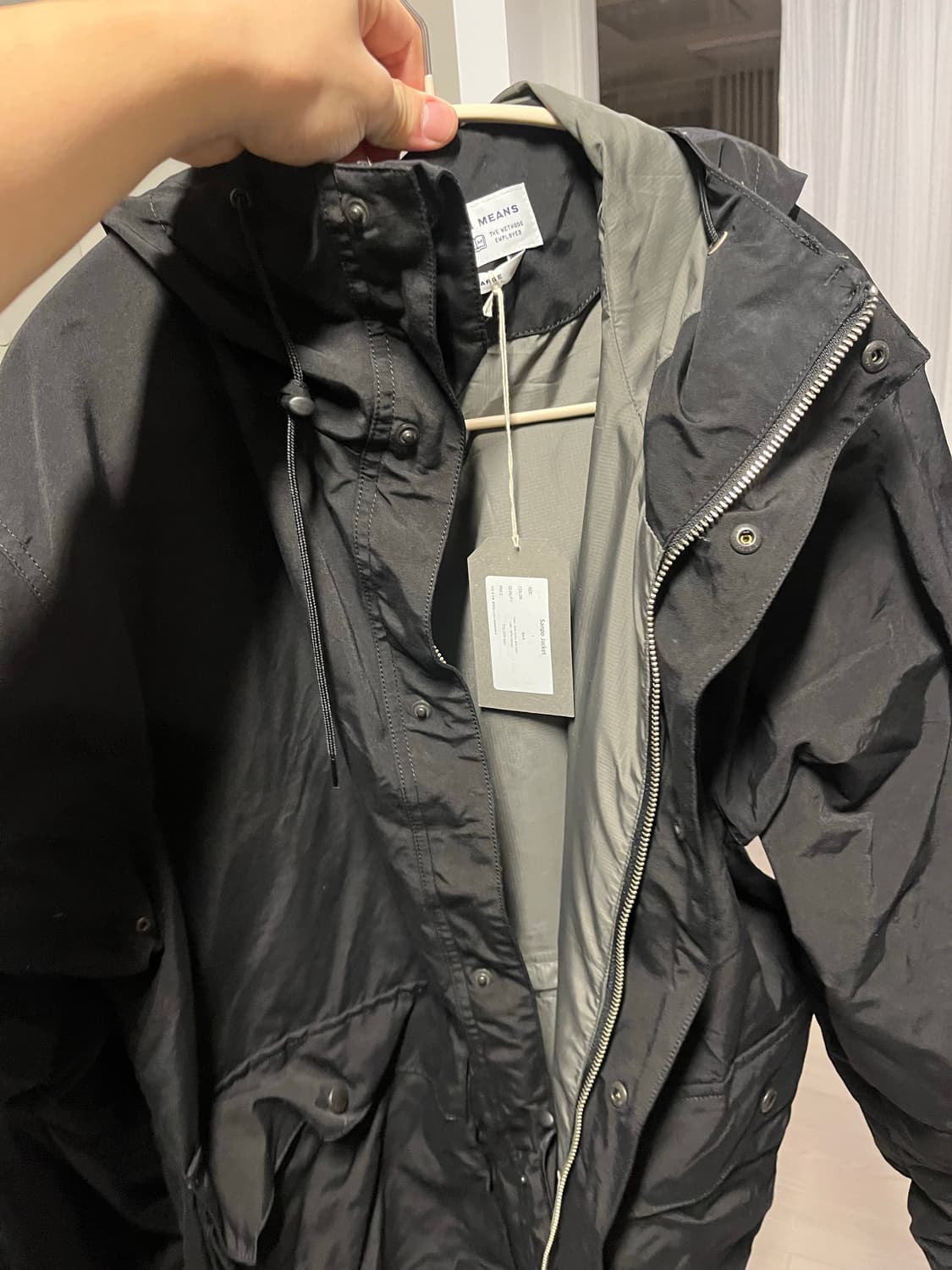 엔즈앤드민즈 산포자켓25FW 블랙 L 상품이미지5