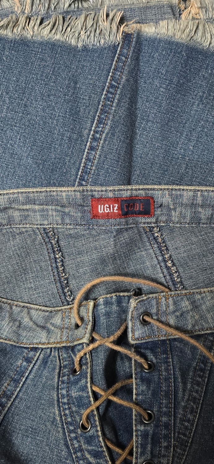 U.G.I.Z CODE 데님 레이스업 루즈핏 스커트 77~88 상품이미지3