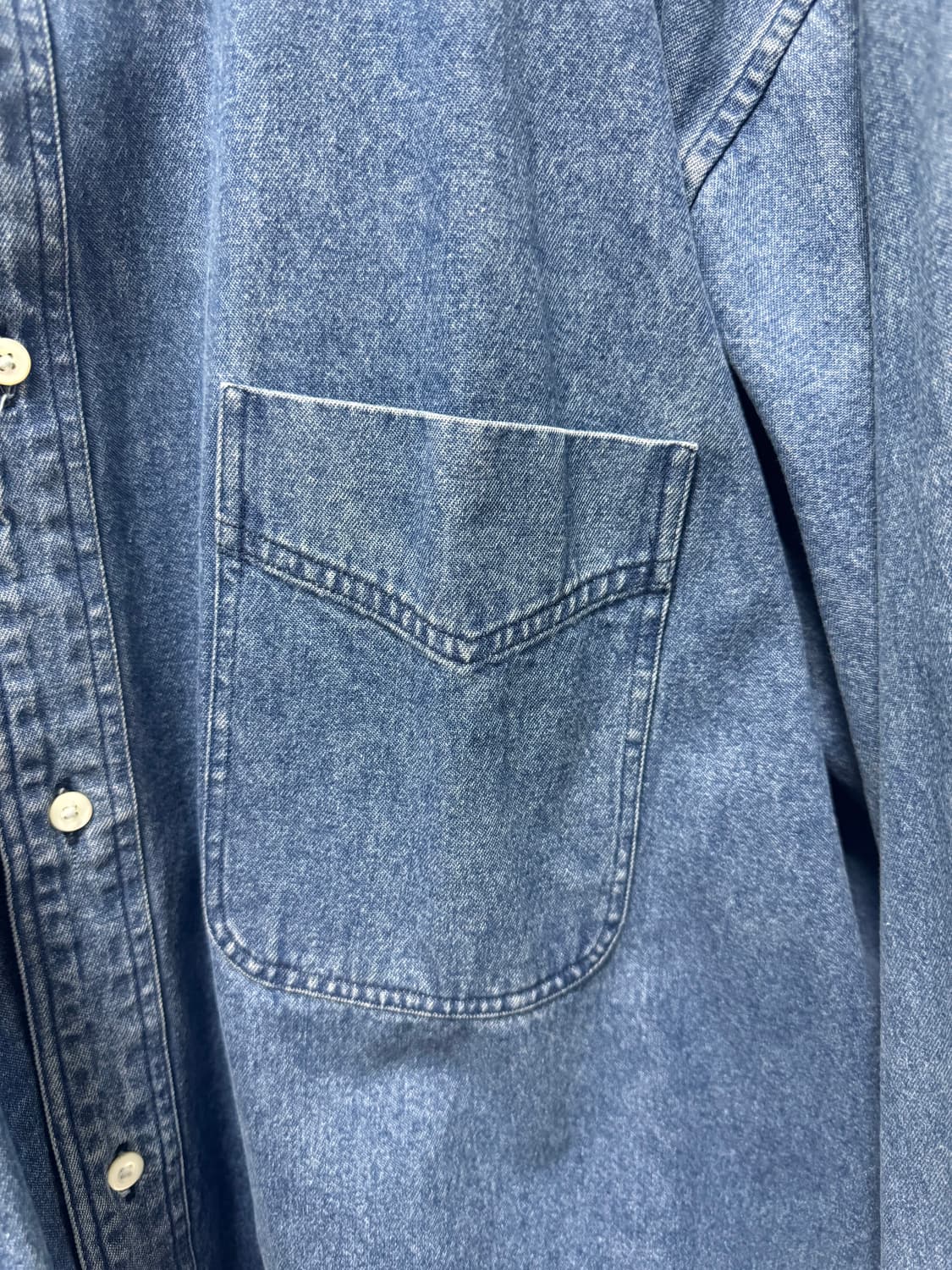 인테림 interim 데님셔츠자켓 5사이즈 판매 헤릴 아프레쎄 코모리 상품이미지4
