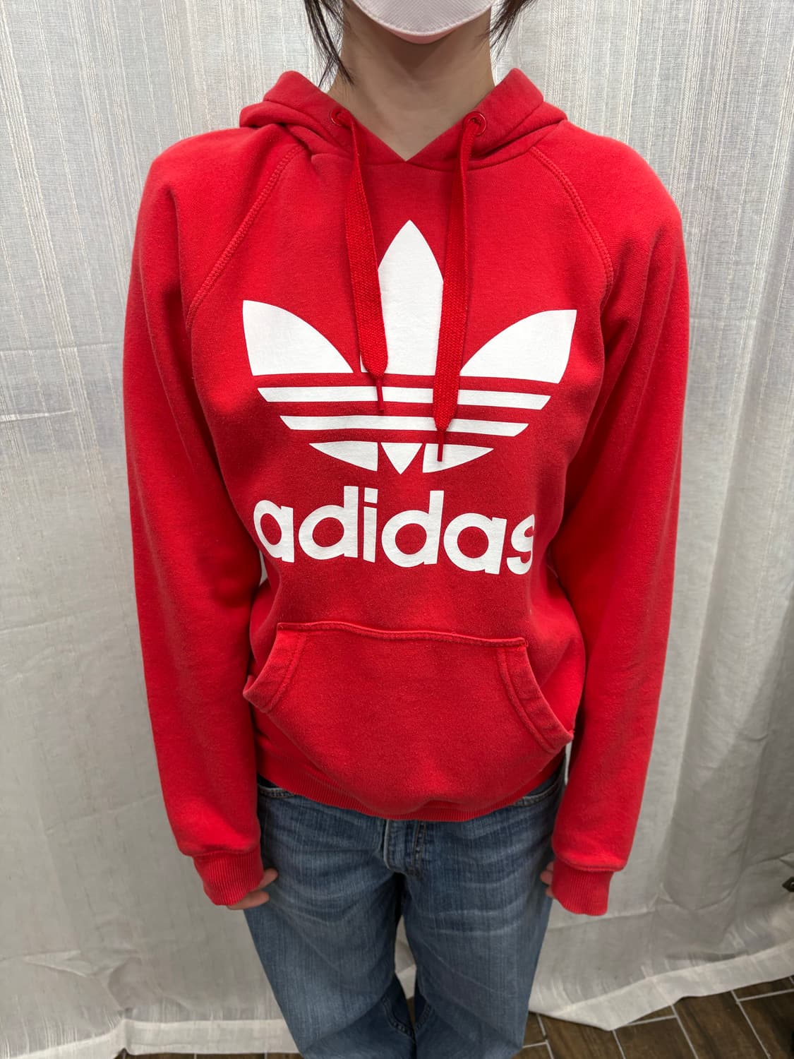 아디다스 파이어버드 빅로고 후드티 상품이미지1