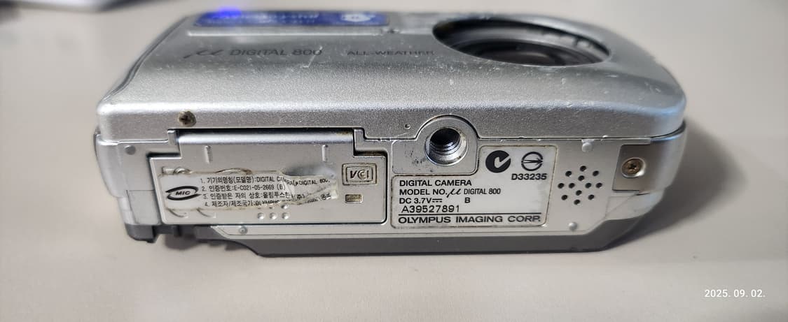OLYMPUS 뮤 DIGITAL 800 빈티지 디지털카메라 상품이미지5