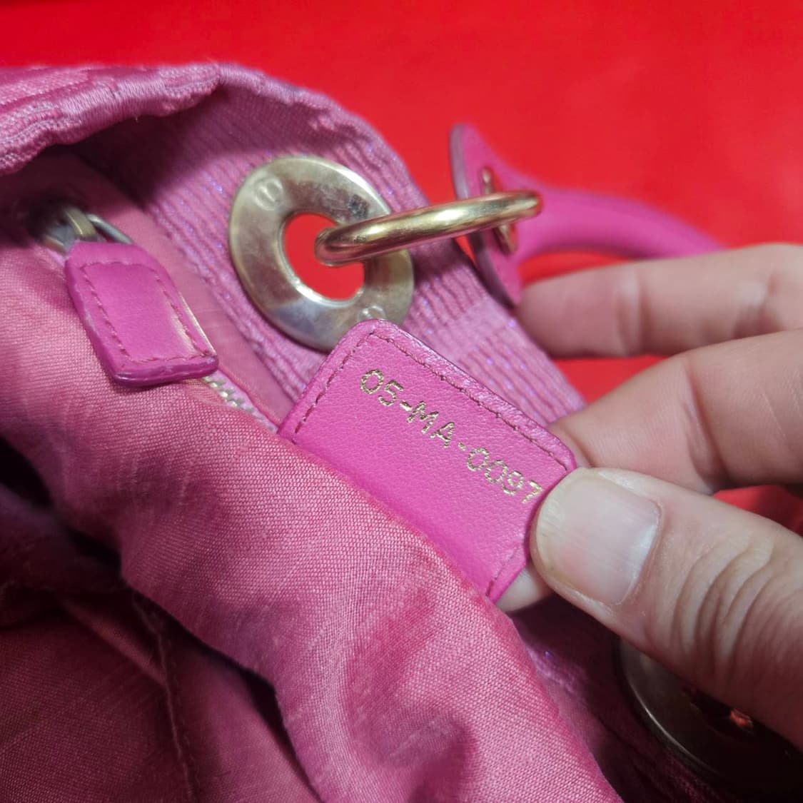 Christian Dior 빈티지 핫핑크 레이디 토트백  상품이미지10