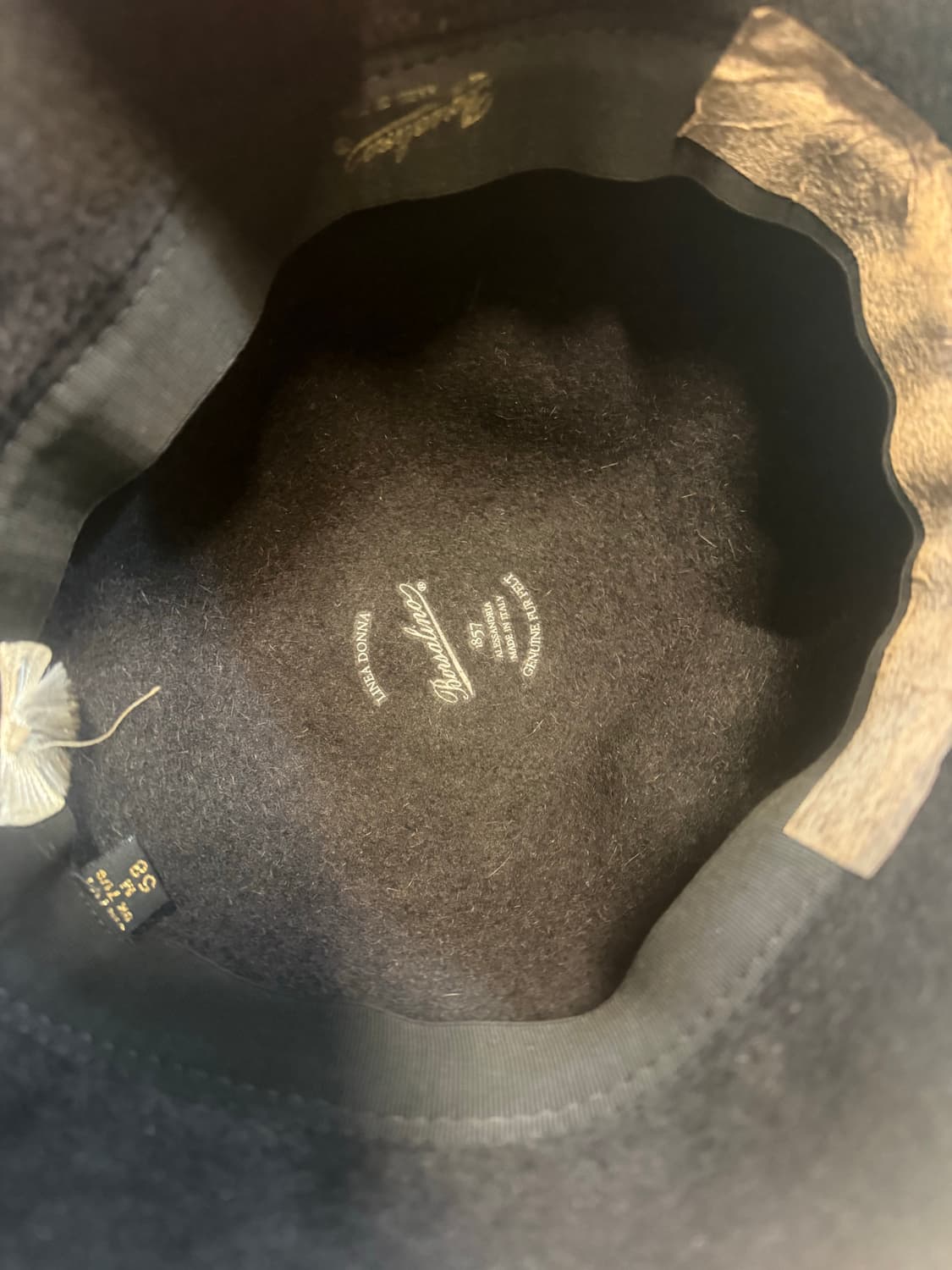 58 정품 보르살리노 클로슈 모자 팝니다 상품이미지5