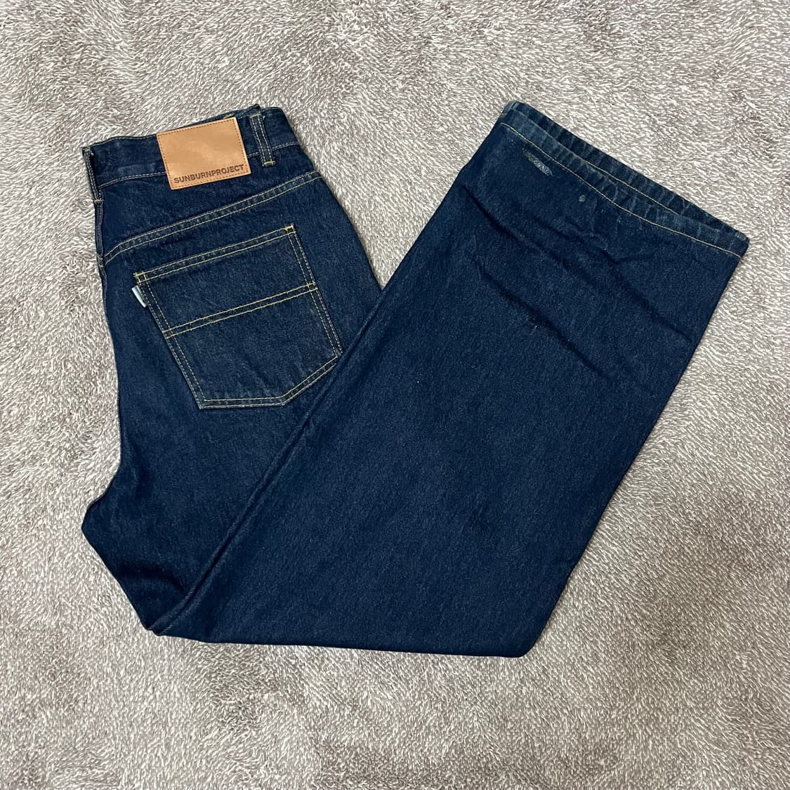 썬번프로젝트 데님 자켓 팬츠 셋업 인디고  상품이미지5