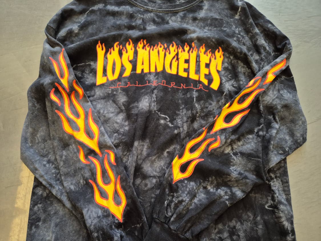 00s 로스엔젤레스 타이다이 플레임 롱 슬리브 상품이미지2