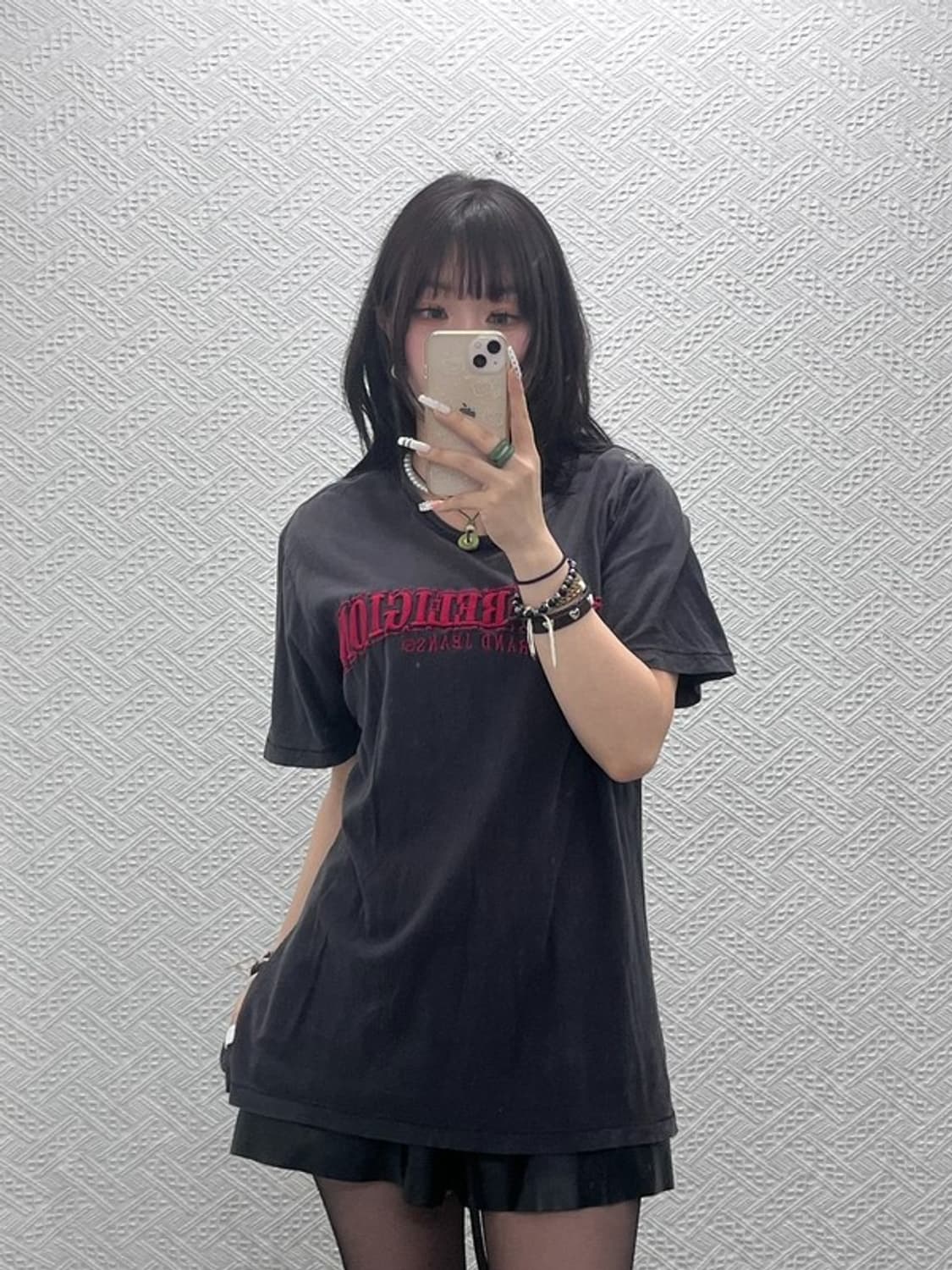 트루릴리전 빈티지 레트로 스트릿 아플리케 반팔티 XL C10784 상품이미지2