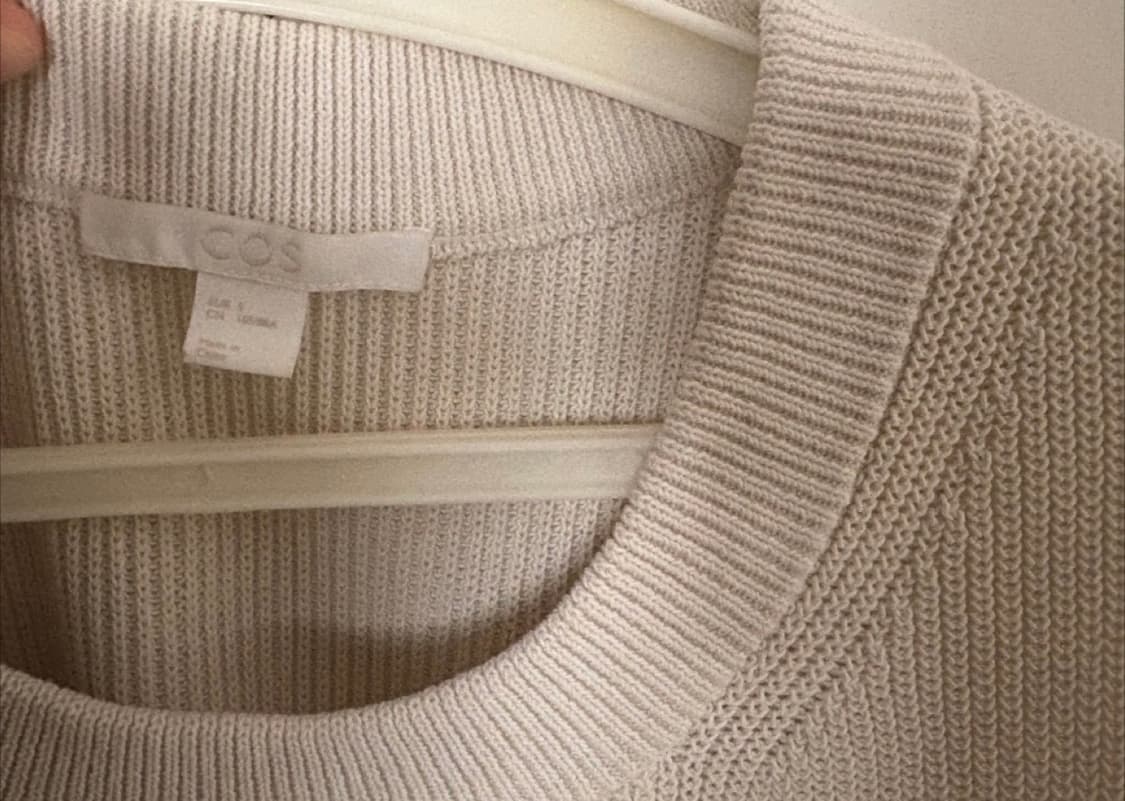 COS 코튼 니트 베스트 아이보리 S 상품이미지3