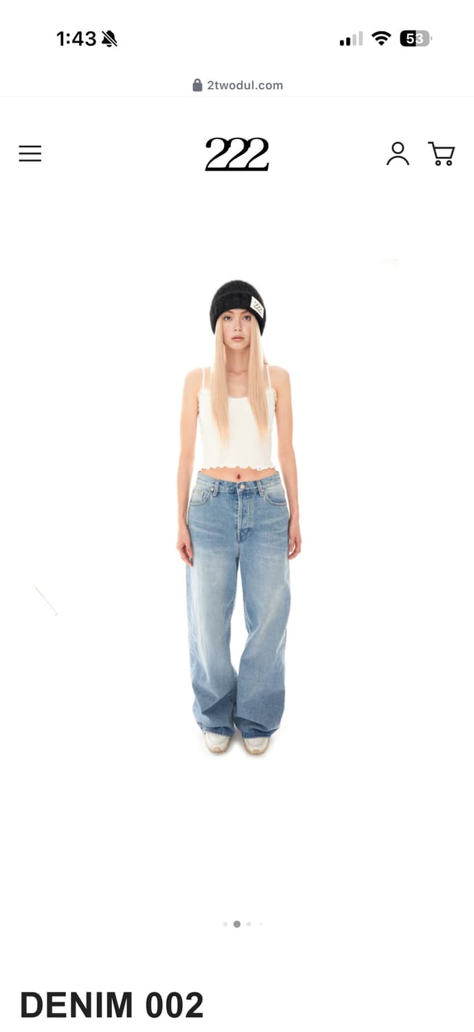 222 이투둘 데님002 바지 팝니다 상품이미지1