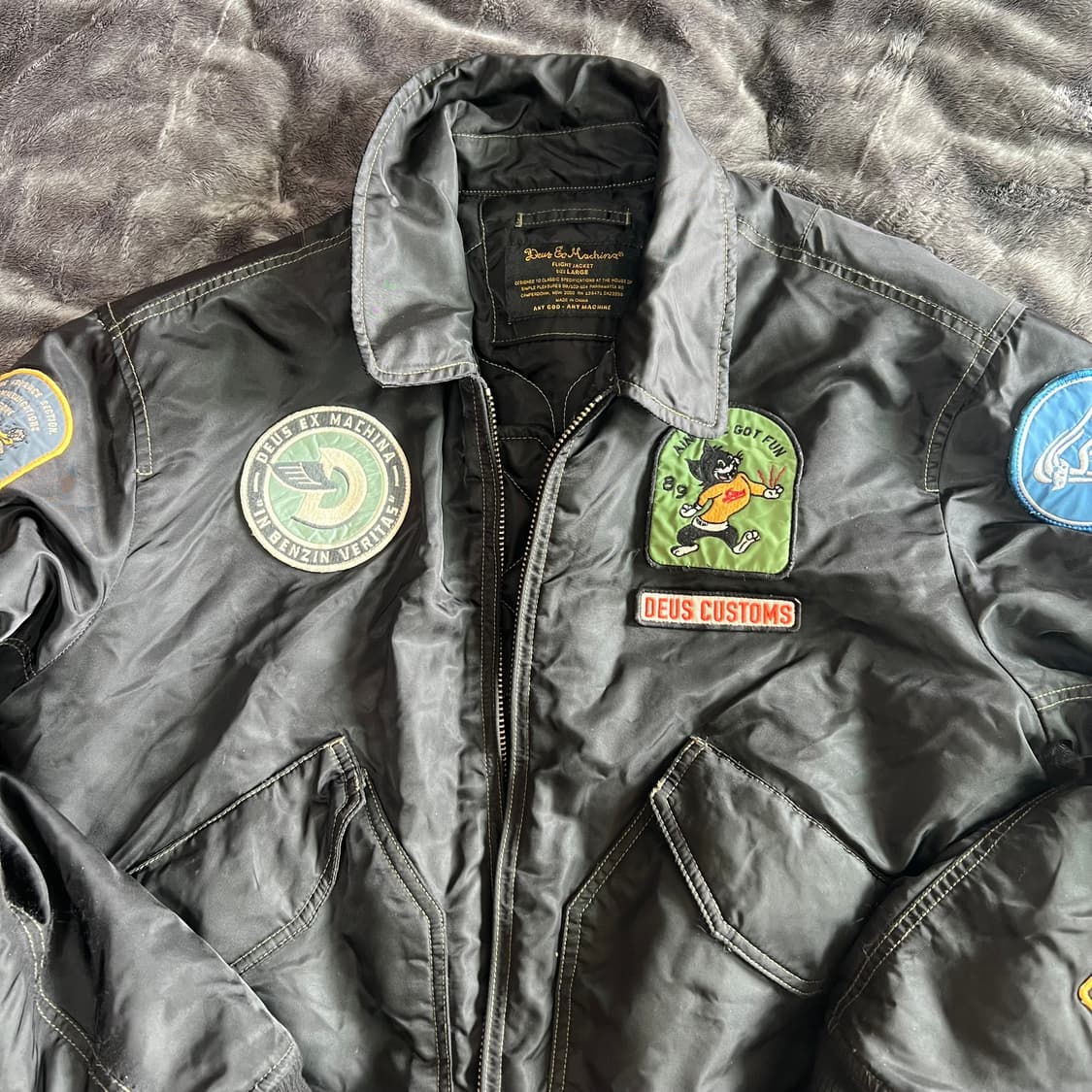 데우스 엑스 마키나 플라이트 오버다이 자켓 블랙 L 상품이미지2