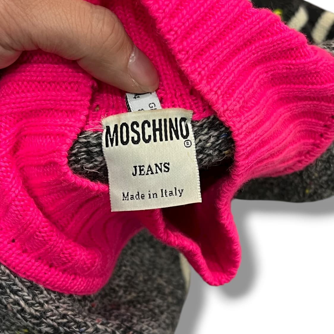  모스키노 패턴 울 니트 y14004 상품이미지7