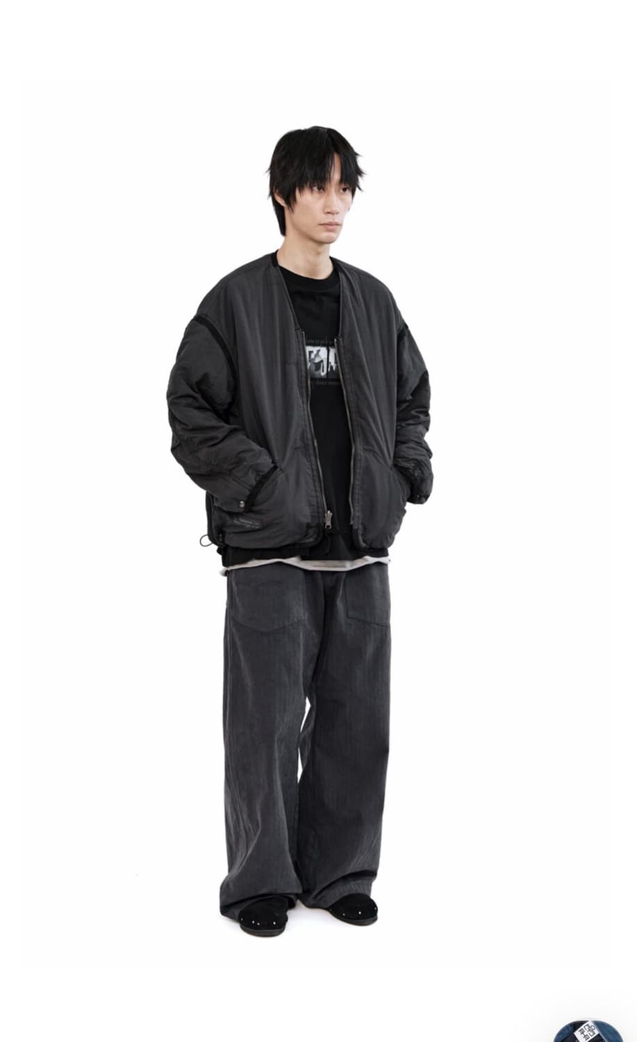 (4) 폴리테루 라이너 블랙 차콜 25ss 상품이미지1