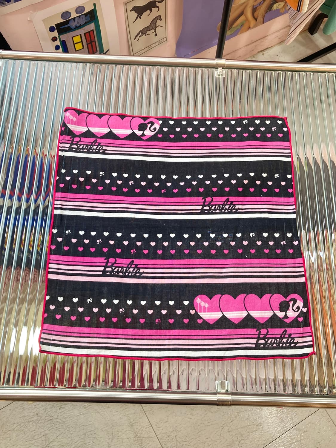 빈티지 바비걸 하트 손수건 상품이미지1