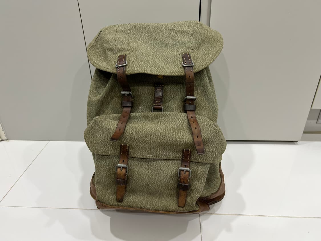 스위스군 캔버스 가죽 40리터 백팩 상품이미지1
