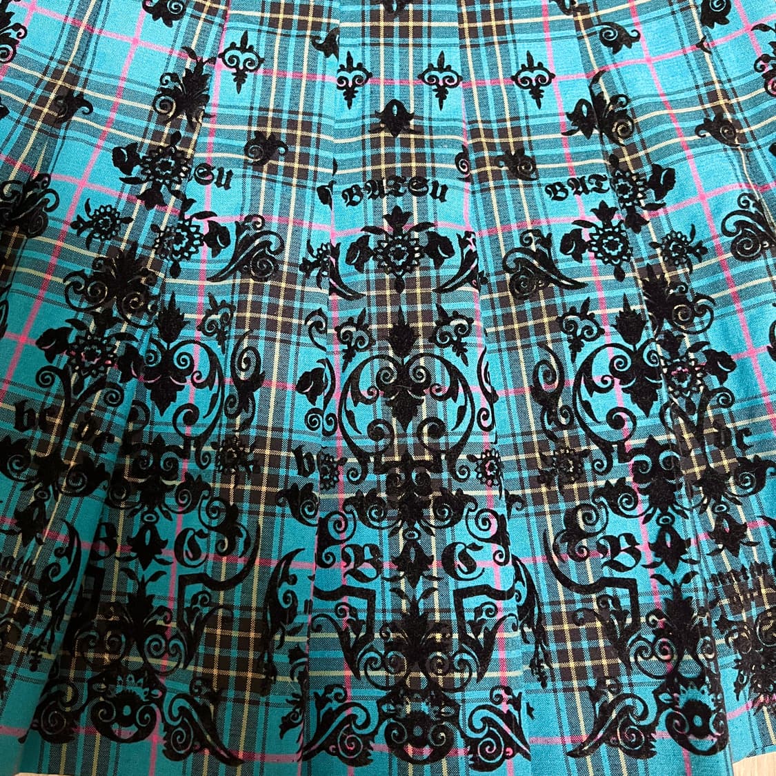 BA-TSU CLUB 체크 플리츠 스커트 코이세이오 오헤시오 y2k 상품이미지6