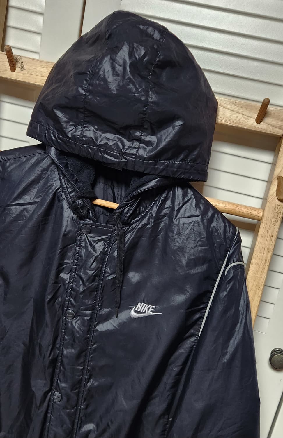 나이키 y2k 블랙 초경량 바람막이 후드 자켓 상품이미지4