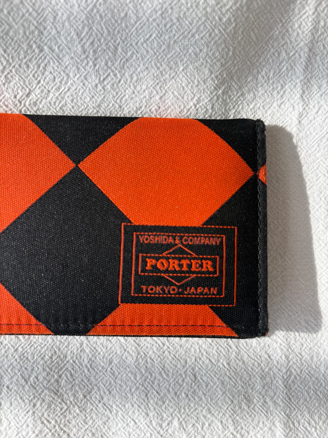 요시다 포터 다이아몬드 체크 패턴 카드 지갑 상품이미지4
