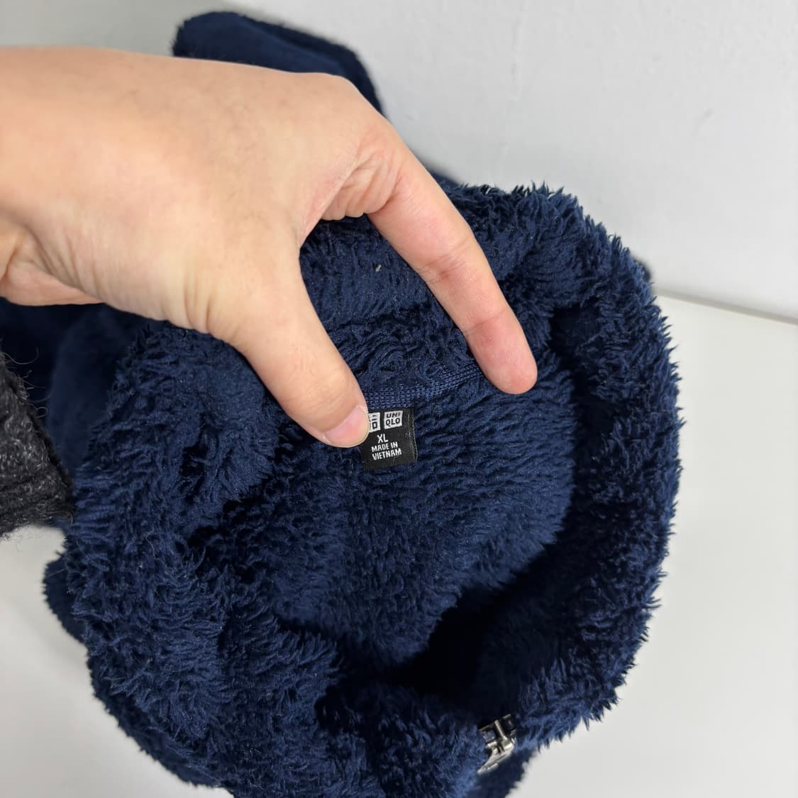 XL 유니클로 다크네이비 후리스 집업 상품이미지4