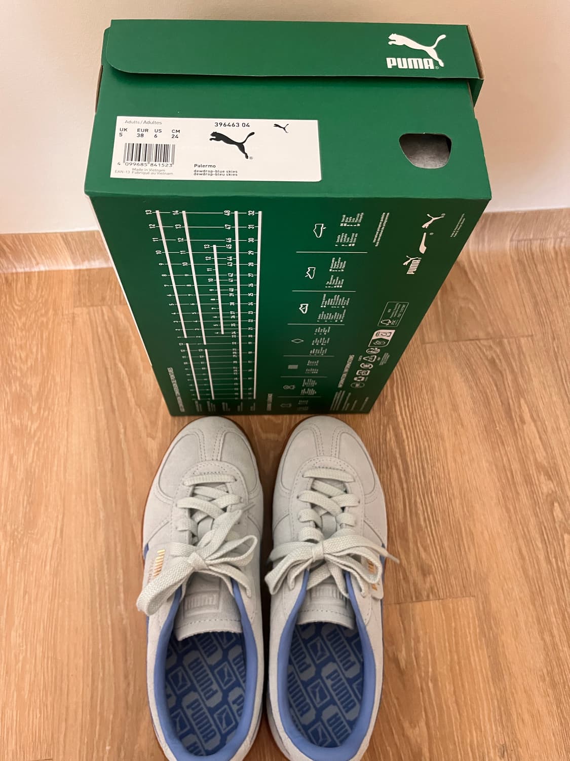 Puma Palermo_푸마 팔레르모 듀드롭 블루 스웨이드 스니커_240 상품이미지7