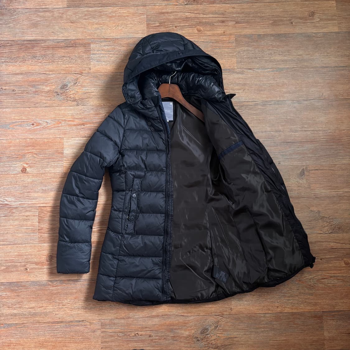 지스타 로우 RAW 블랙 패딩 후드 점퍼 여성 S 슬림 휘슬러  상품이미지2